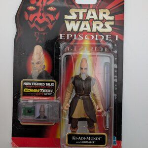 Star Wars Episode I Ki-Adi-Mundi Action Figure with Lightsaber & CommTech Chip |